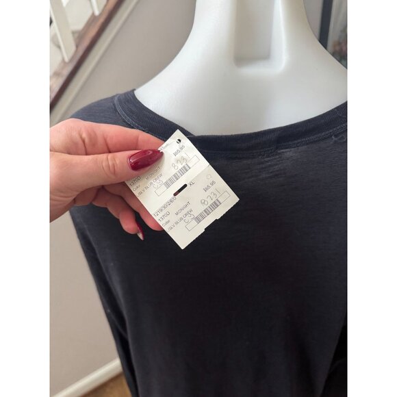 NWT Crown Jewel Long Sleeve Slub Crew Midnight Tee Shirt Size XL - Picture 3 of 3